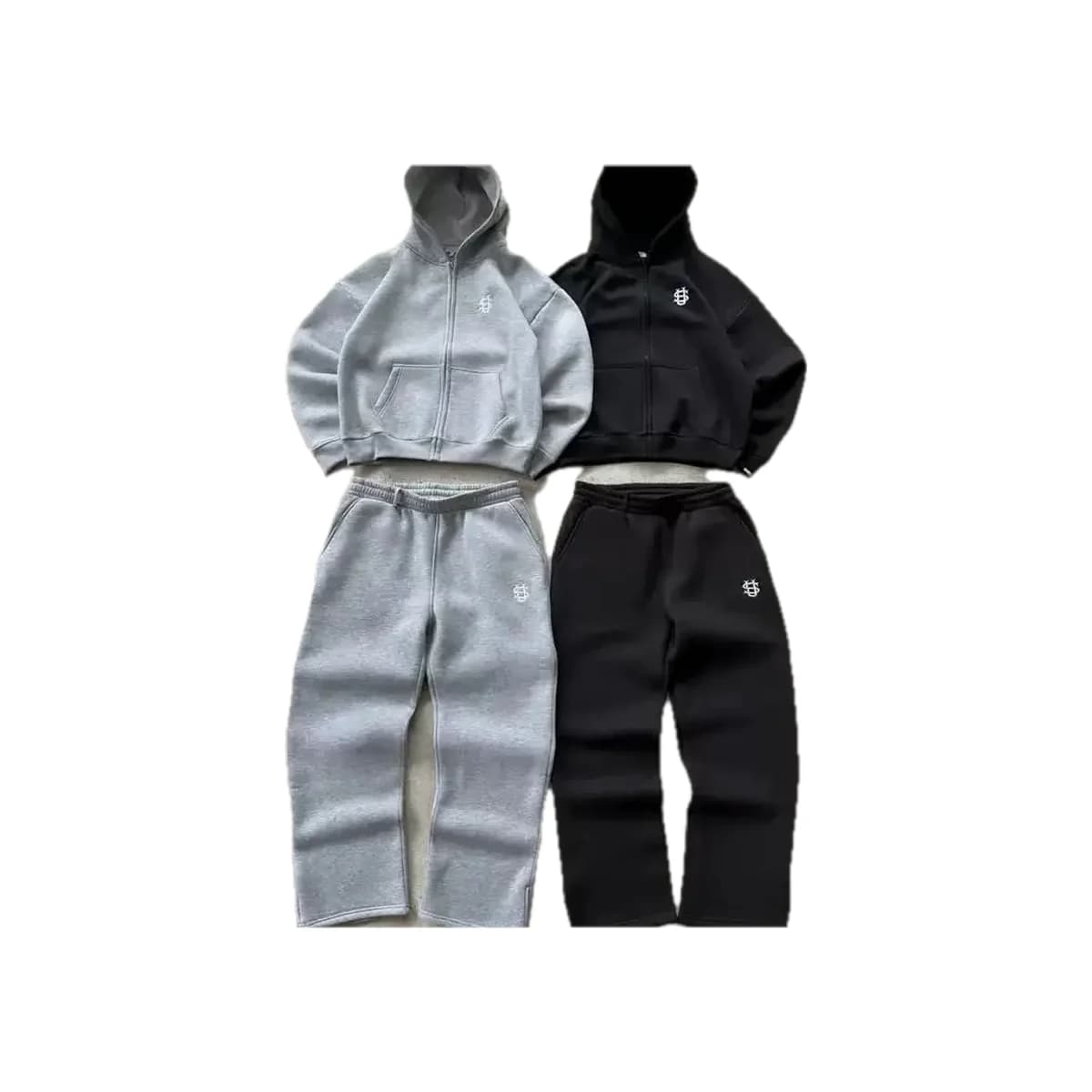 Fleece Zip Hoodie and Joggers Set