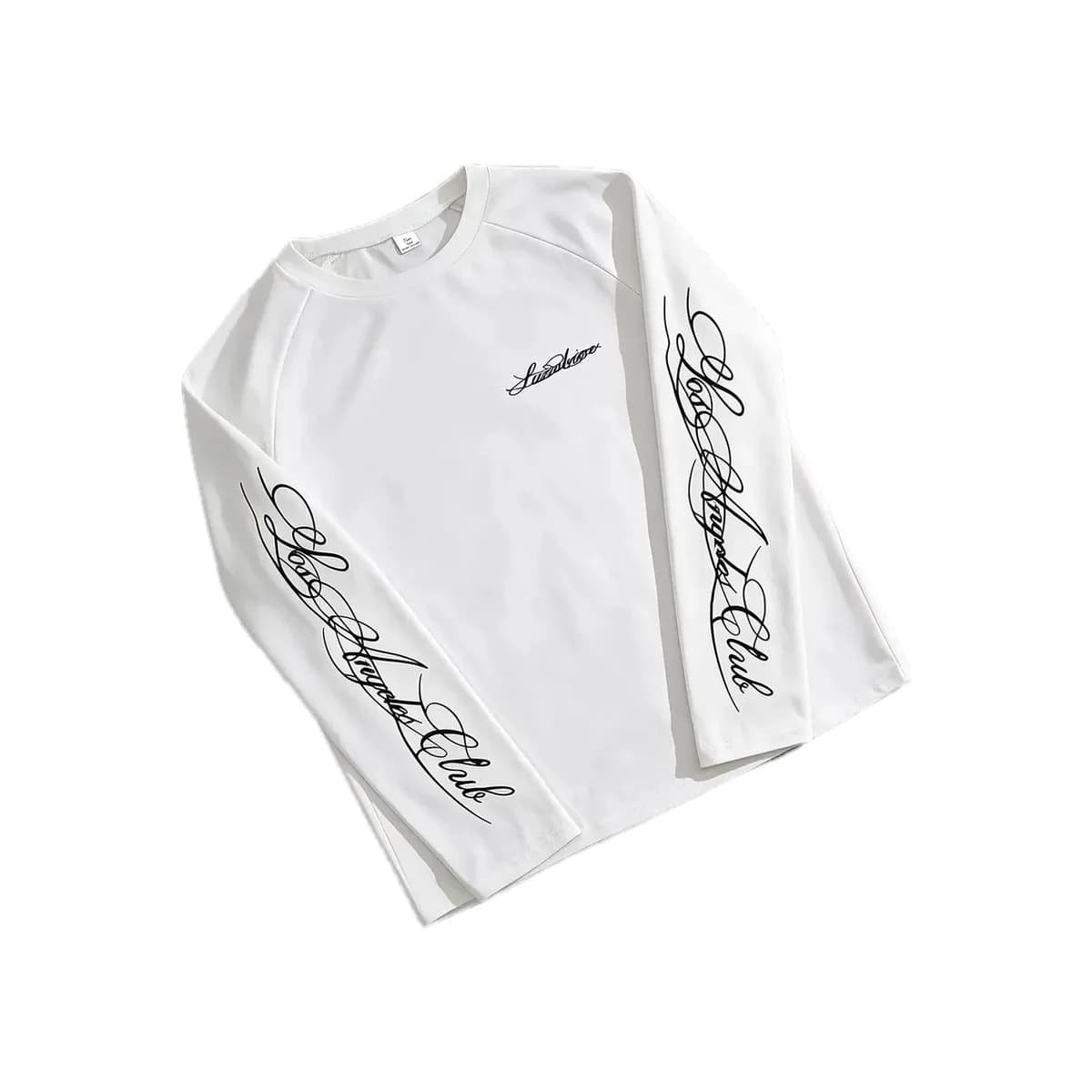 Los Angeles Club Long Sleeve Tee in White